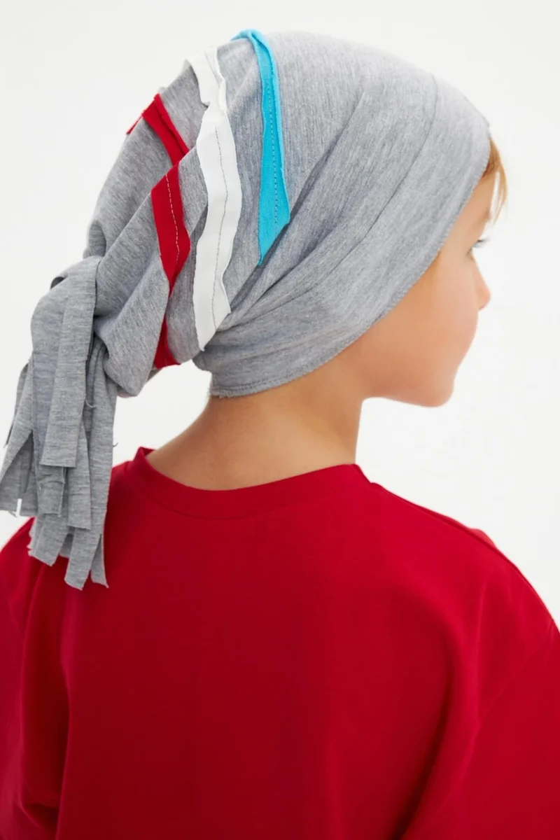 Babygiz Gray Baby Boy Colorful Striped Car Figured 4 Season Hat Beanie Soft 100% Cotton Combed Cotton
