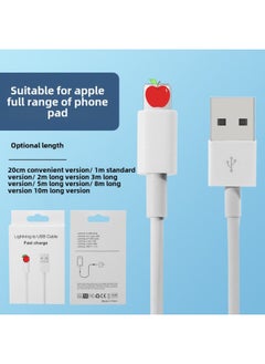 For iphone Fast Charging For Apple Data Cable For huawei Type-c Android Mobile Phone For Apple Charging Cable Factory-Color:1 Meter Data Line-Model:TPE Wire OD3.3 Thick For Apple Interface-(bare Wire)