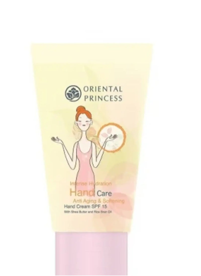 ORIENTAL PRINCESS Oriental Princess Intense Hydration Hand Care | Anti-Aging & Softening Hand Cream | SPF 15 | With Shea Butter & Rice Bran Oil 