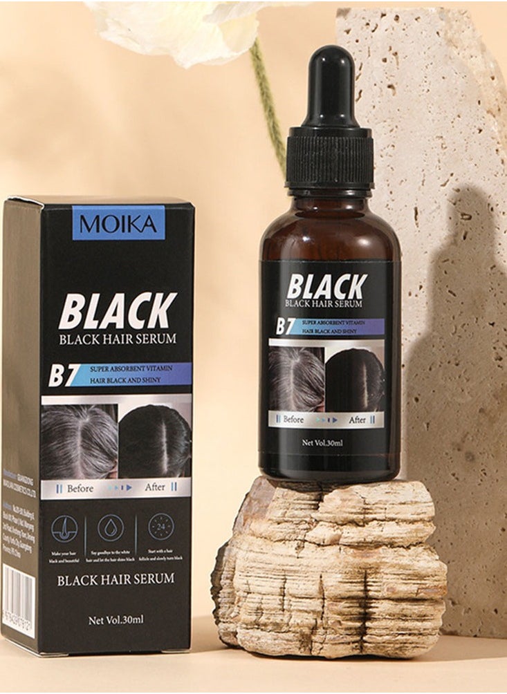 MOIKA - MOIKA Black Hair Essence | Anti-Hair Loss, Growth Booster, Revitalize with Lustrous Black Shine, Professional Hair Care - Image 1