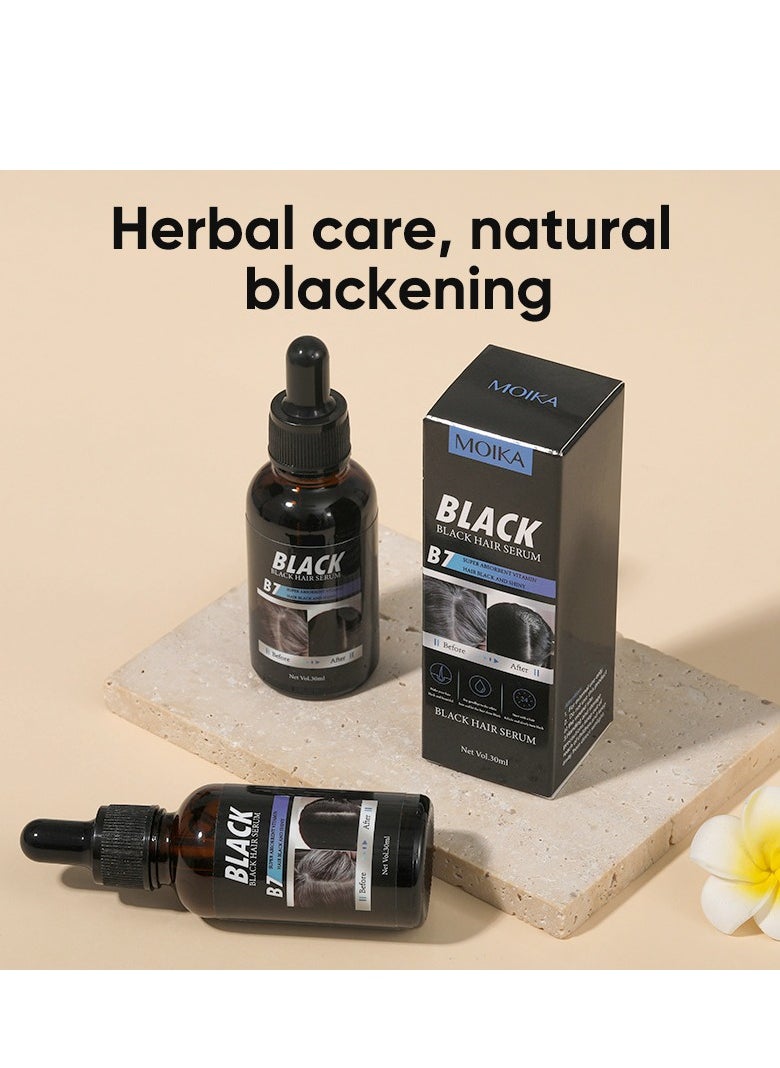 MOIKA - MOIKA Black Hair Essence | Anti-Hair Loss, Growth Booster, Revitalize with Lustrous Black Shine, Professional Hair Care - Image 1