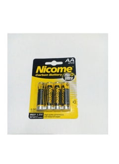 Nicome 4 Piece R6P 1.5V AA Carbon Battery  - Image 2