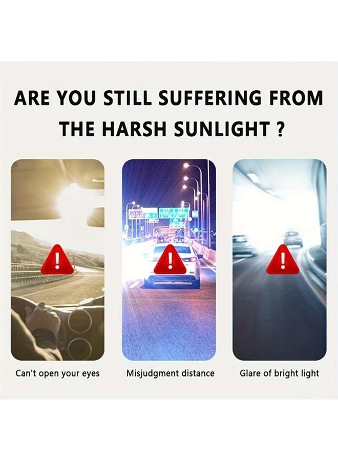 Universal Car Sun Visor Extender Anti Glare Polarized Sunshade Easy Install Fits Most Vehicles - Image 5