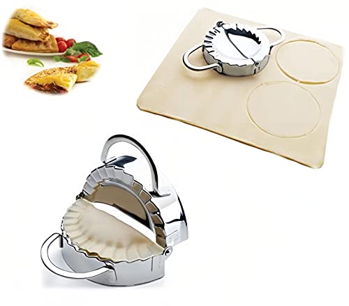 i Kito New Stainless Steel Ravioli Mould Dumpling Maker Mold Wrapper Pierogie Pie Crimper Pastry Dough Press Cutter Kitchen Gadgets (S 3inch) - Image 1