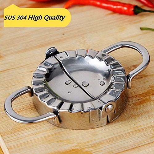 i Kito New Stainless Steel Ravioli Mould Dumpling Maker Mold Wrapper Pierogie Pie Crimper Pastry Dough Press Cutter Kitchen Gadgets (S 3inch) - Image 3