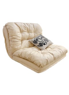 Generic Foldable Futon, Hidden Zipper Design, 5 Adjustable Reclining Position Backrest, Technology Cloth, Waterproof, Tatami Style Floor Sofa Bed  - Image 1