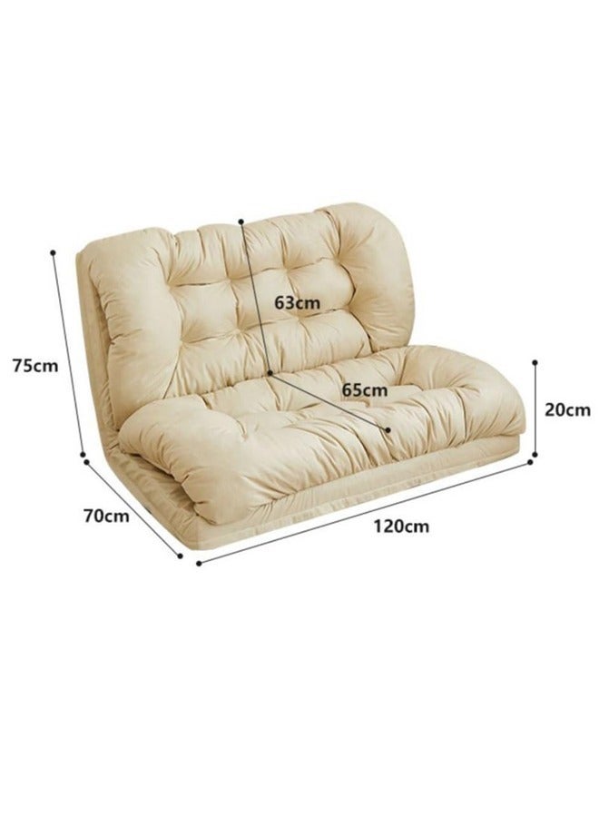 Generic Foldable Futon, Hidden Zipper Design, 5 Adjustable Reclining Position Backrest, Technology Cloth, Waterproof, Tatami Style Floor Sofa Bed  - Image 5