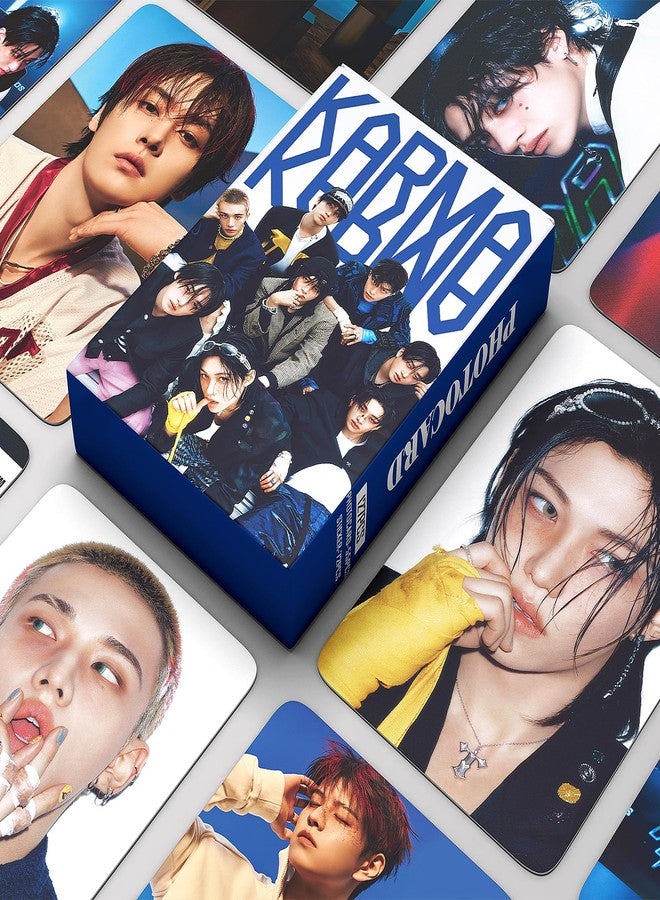 PYAJUU Stray Kids Karma Album Photocards 127PCS Karma Photo Card Set Stray Kids The 4th Album Merch Boys and Girls Card Set 55 PCS Photocard and 72 PCS Stickers Gift for Stay - Image 2