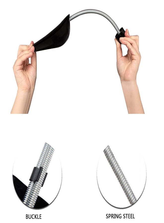 HAWAWA 5 Pairs Plastic Spring Shoe Tree Shoe Stretcher Shoe Shape 33cm Shoe Trees Sneaker Support for Men Black - Image 3