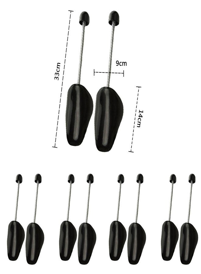 HAWAWA 5 Pairs Plastic Spring Shoe Tree Shoe Stretcher Shoe Shape 33cm Shoe Trees Sneaker Support for Men Black - Image 2