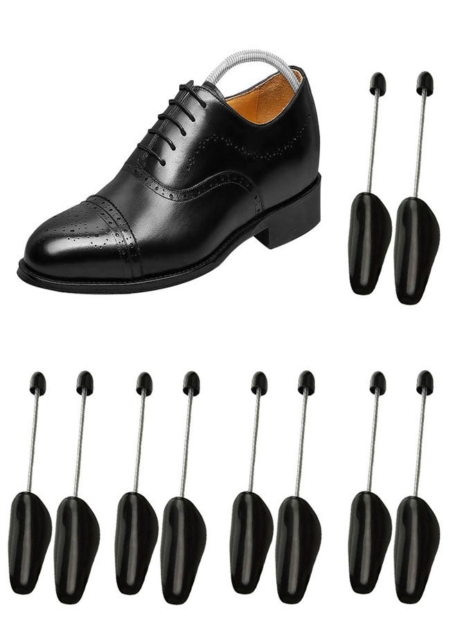 HAWAWA 5 Pairs Plastic Spring Shoe Tree Shoe Stretcher Shoe Shape 33cm Shoe Trees Sneaker Support for Men Black - Image 1
