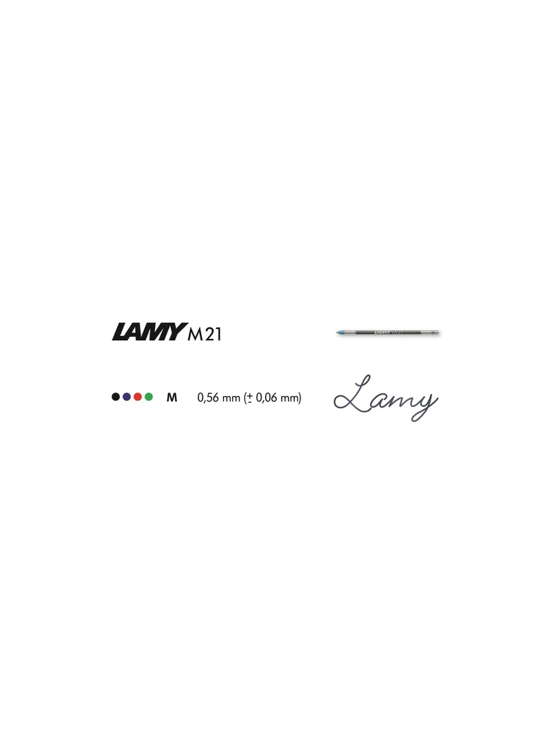 LAMY Lamy M21 ballpoint refill black (M21-BK) Silver/Green