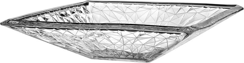 - European Glass - Centerpiece Bowl - 13.7" Diameter - Made in Europe