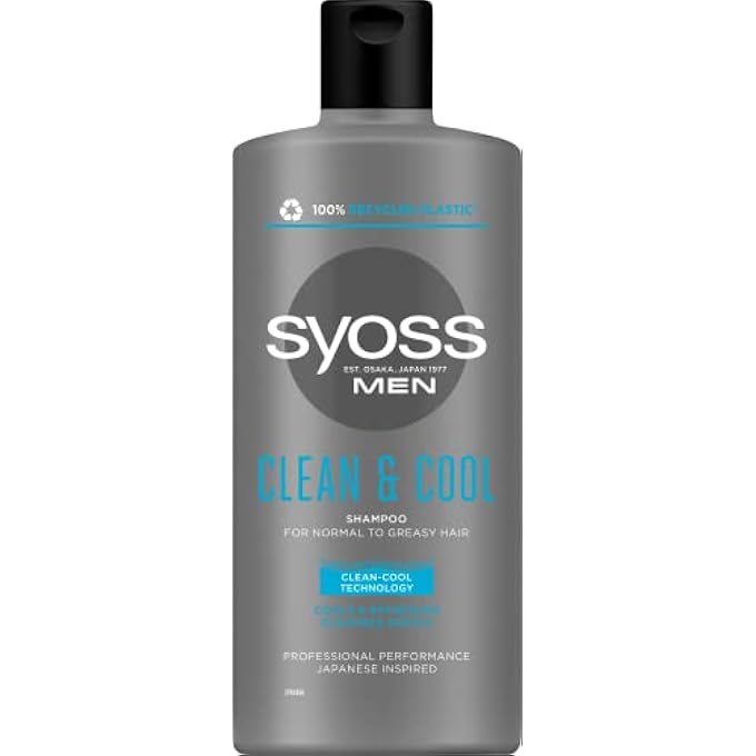 SYOSS MEN CLEAN&COOL HAIR SHAMPOO 440ML - Image 1