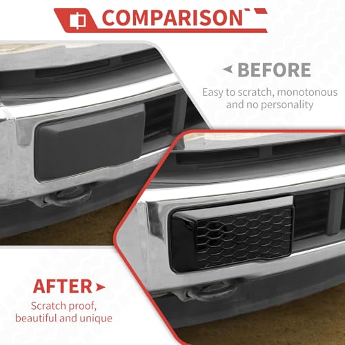 Amayum Front Bumper Guards Pads Insert Panel fit for Ford F150 20152020 Front Bumper Guards ProtectorBlack - Image 3