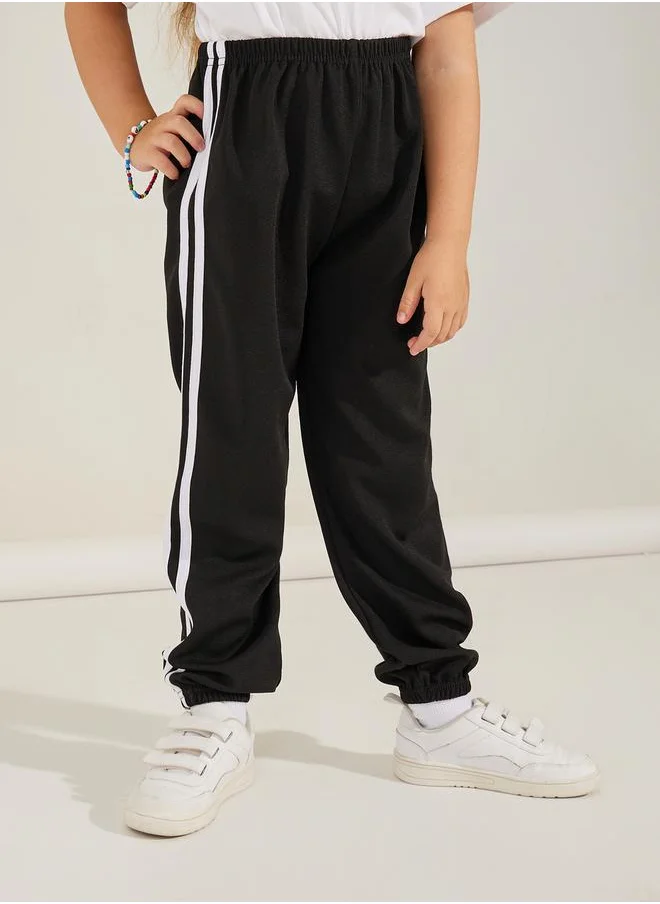 ستايلي Stripe Side Seam Joggers