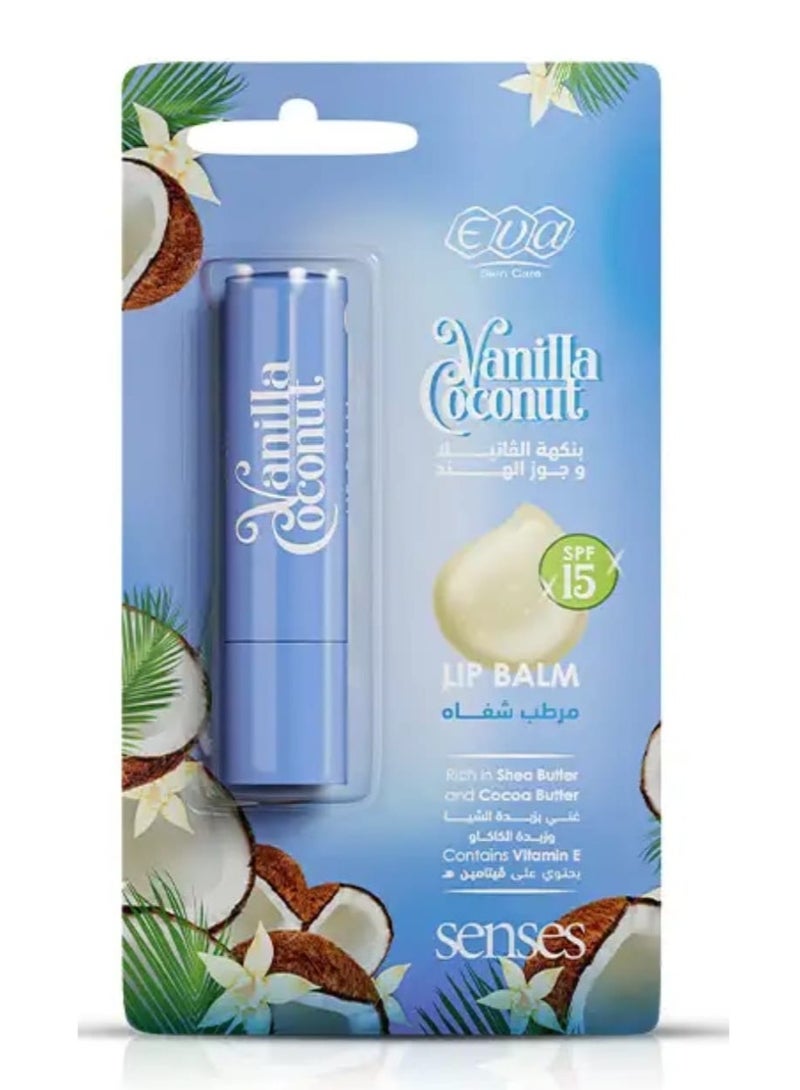 إيفا سكين كير سينز مرطب الشفاه بنكهه الفانيليا وجوزالهند 4 جم