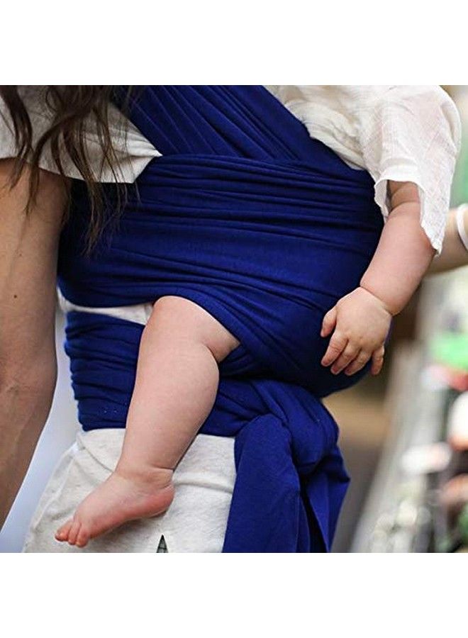 boba Baby Wrap Carrier Newborn To Toddler Stretchy Baby Wraps Carrier Baby Sling Handsfree Baby Carrier Wrap Baby Carrier Sling Baby Carrier Newborn To Toddler 735 Lbs (Serenity Dark Blue) - Image 5