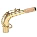 Dilwe Dilwe Brass saxophone neck for alto sax bend tube musical instrument accessories 2.45cm (Golden)  - Image 2