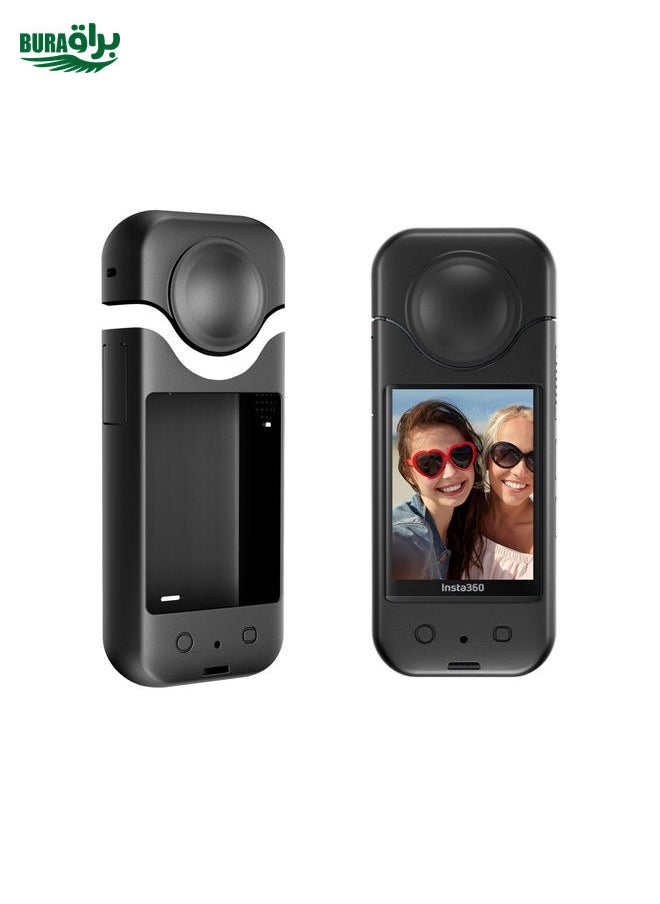BURAQ For Insta360 X3 STARTRC Full Body Silicone Protective Case(Black)  - Image 1
