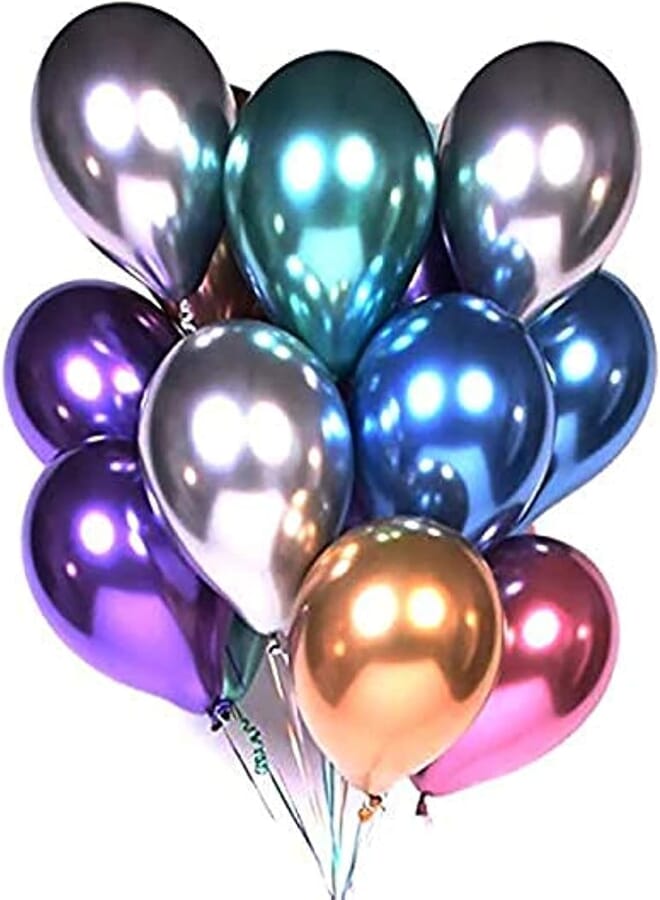 40pcs Metallic Ballons Balls Happy Birthday Balloon Birthday Party Decoration Kids Balloons Air Balloon Balon Helium Baloon
