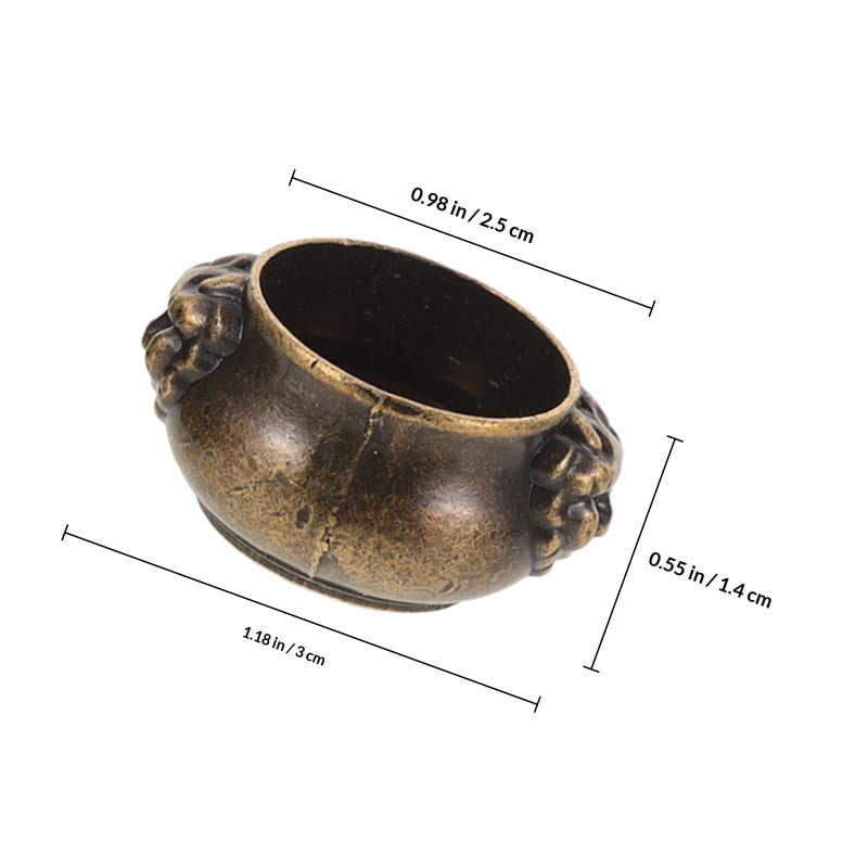 5pcs Incense Stick Burner Desktop Zinc Alloy Vintage Hole Incense Stick Holder Ash Container - Image 2