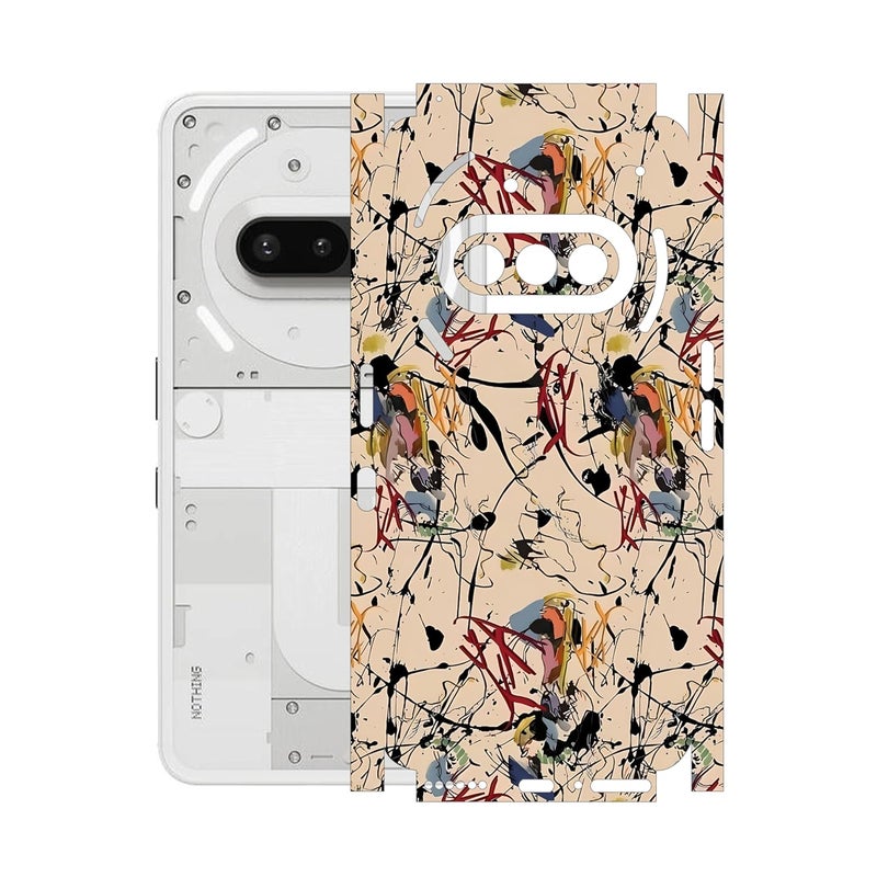 90STETHIX Mobile Skin Sticker Wrap | Compatible for Nothing Phone 3A | Scratchproof Matte Finish | Full Coverage for All Sides & Camera Protection (Design-1) (215) - Image 1