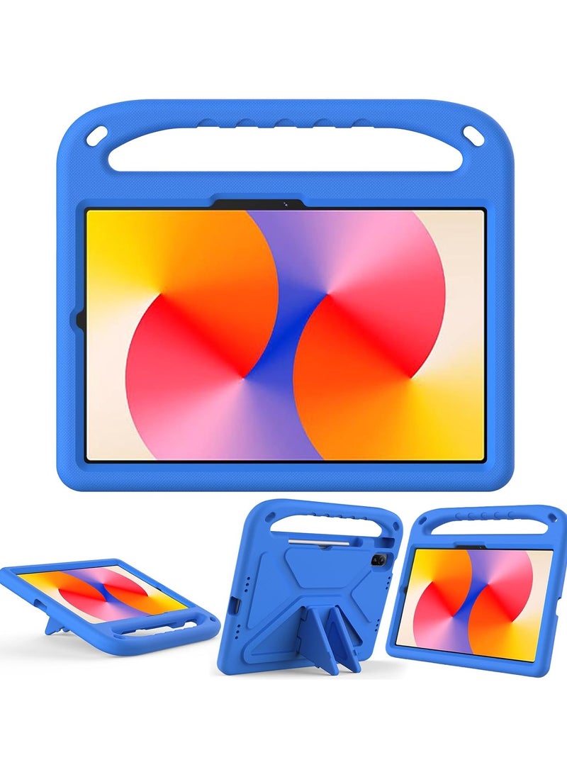 Case for Huawei MatePad SE 11 inch Released 2024, Lightweight EVA Shockproof Stand Protective Case, Kid Friendly Tablet Cover W Shoulder Strap for Huawei MatePad SE 11 2024 Tablet (Blue)