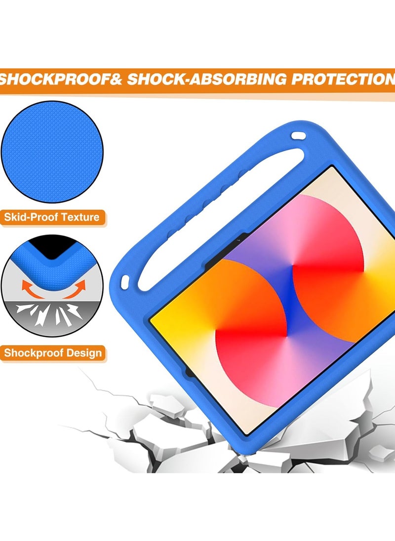 Case for Huawei MatePad SE 11 inch Released 2024, Lightweight EVA Shockproof Stand Protective Case, Kid Friendly Tablet Cover W Shoulder Strap for Huawei MatePad SE 11 2024 Tablet (Blue)