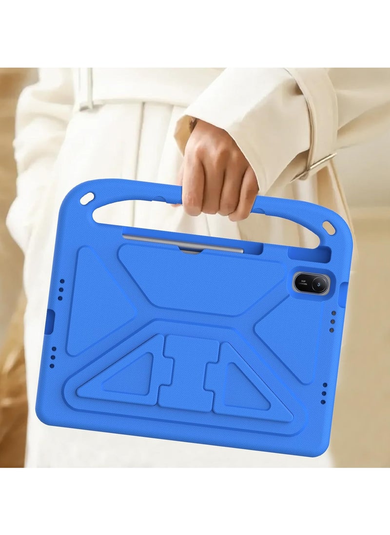 Case for Huawei MatePad SE 11 inch Released 2024, Lightweight EVA Shockproof Stand Protective Case, Kid Friendly Tablet Cover W Shoulder Strap for Huawei MatePad SE 11 2024 Tablet (Blue)