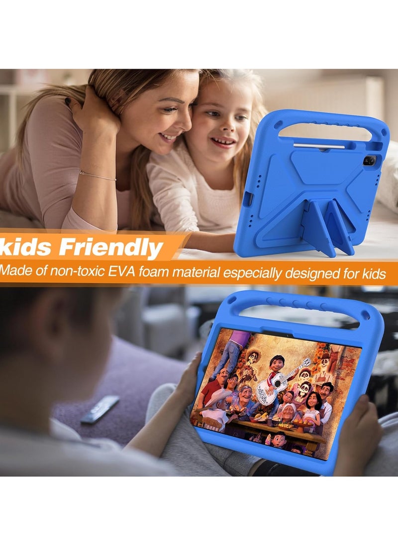 Case for Huawei MatePad SE 11 inch Released 2024, Lightweight EVA Shockproof Stand Protective Case, Kid Friendly Tablet Cover W Shoulder Strap for Huawei MatePad SE 11 2024 Tablet (Blue)