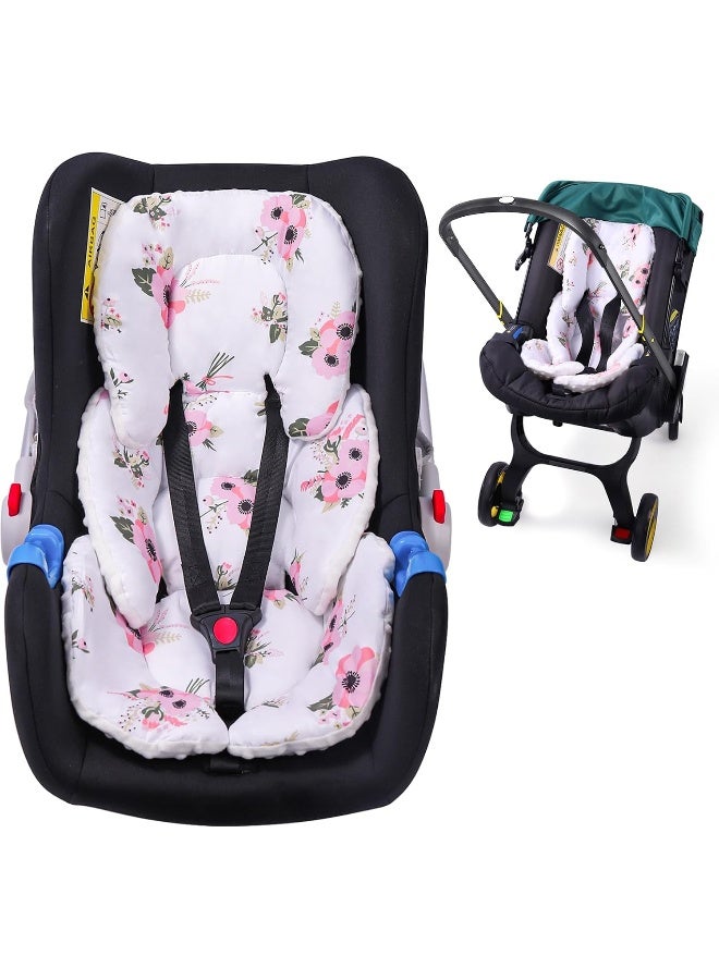 THE KENKYO THE KENKYO Car Seat Head Support Infant, 2-in-1 Reversible Infant Car Seat Insert for Newborn, Breathable Baby Car Seat Cushion for Strollers, Swings, and Bouncers, Must Have for Baby Registry  - Image 1