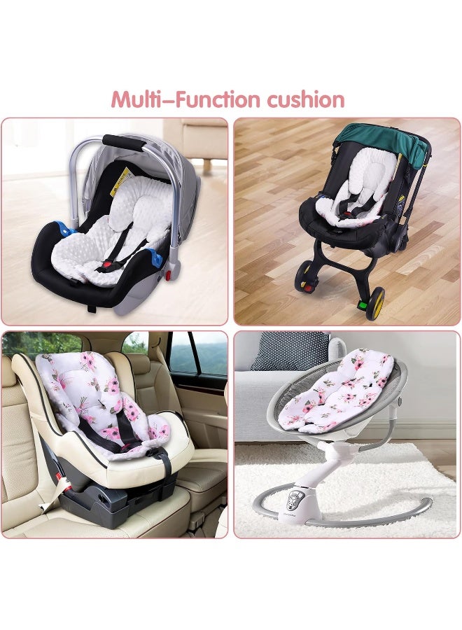 THE KENKYO THE KENKYO Car Seat Head Support Infant, 2-in-1 Reversible Infant Car Seat Insert for Newborn, Breathable Baby Car Seat Cushion for Strollers, Swings, and Bouncers, Must Have for Baby Registry  - Image 5
