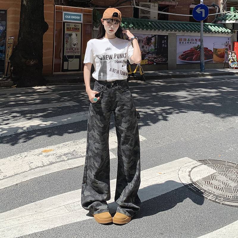 Unisex Classic Denim Jeans Loose Fit Daily Outdoor Wear - Image 5