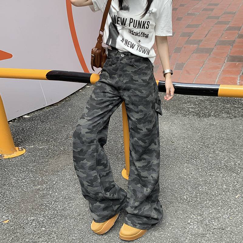 Unisex Classic Denim Jeans Loose Fit Daily Outdoor Wear - Image 2