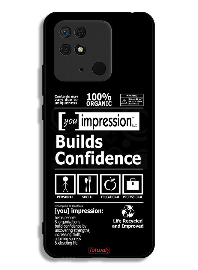 Tolwak Xiaomi Redmi 10C Protective Case Cover Builds Confidence Sticker - Image 2