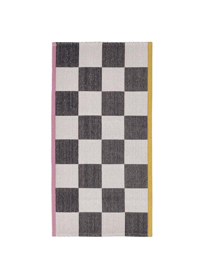 erorex Rug, flatwoven, white/black, 60x120 cm - Image 1