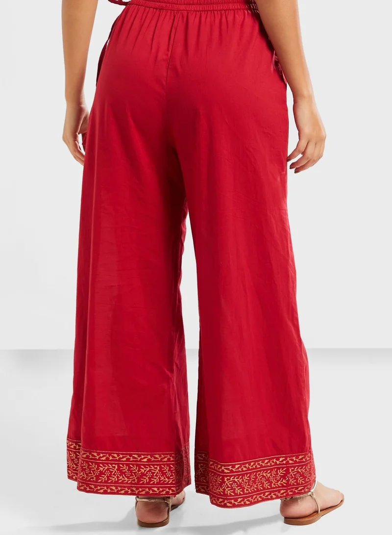 kolaba Flared Printed Palazzo