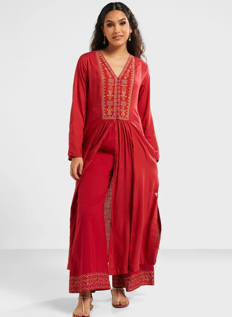 kolaba Flared Printed Palazzo