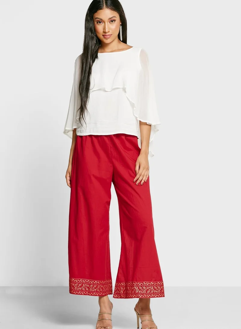 kolaba Flared Printed Palazzo