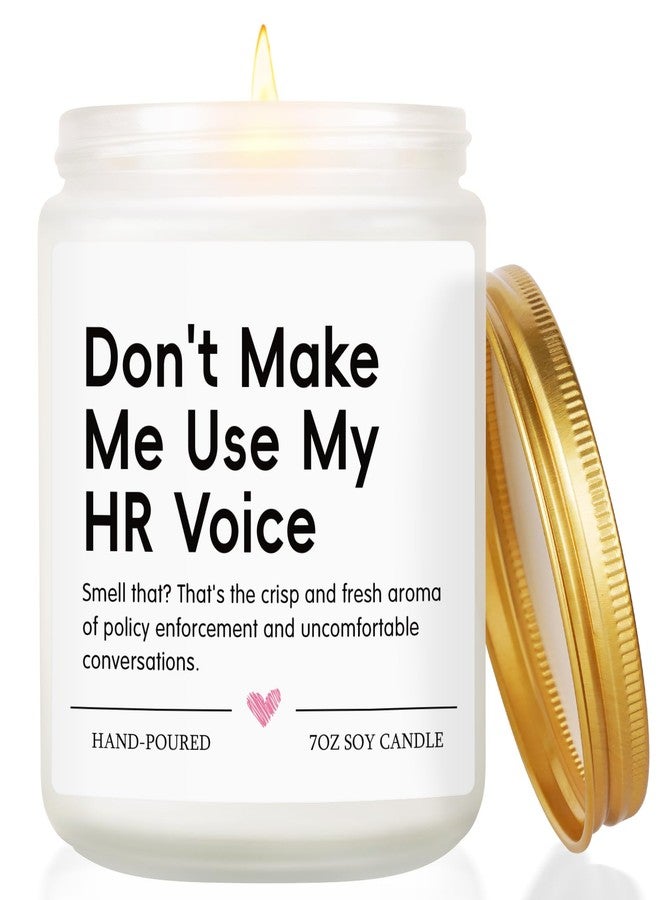 Hudiegify HR Human Resources Gifts, Funny Office Gifts for HR Human Resources Coworkers Boss, Appreciation, Mothers Day, HR Professional Day, Birthday Gift for Employee Boss Lady Manger, Lavender Scented Candle - Image 1