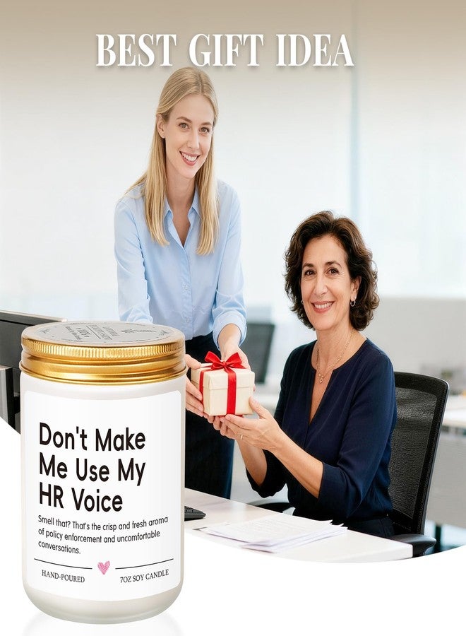 Hudiegify HR Human Resources Gifts, Funny Office Gifts for HR Human Resources Coworkers Boss, Appreciation, Mothers Day, HR Professional Day, Birthday Gift for Employee Boss Lady Manger, Lavender Scented Candle - Image 2