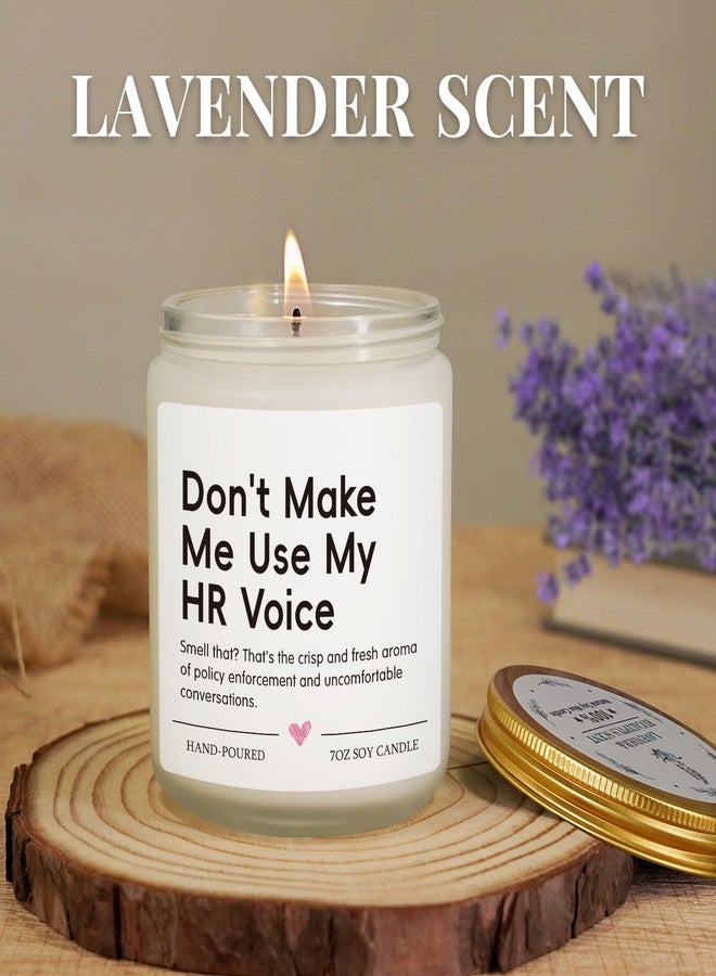 Hudiegify HR Human Resources Gifts, Funny Office Gifts for HR Human Resources Coworkers Boss, Appreciation, Mothers Day, HR Professional Day, Birthday Gift for Employee Boss Lady Manger, Lavender Scented Candle - Image 3