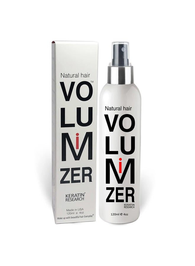 KERATIN RESEARCH Fine Hair Volumizing Spray + Thickener for Women & Men - Instant Natural Lift for Finer Strands, Experts Recommended (120ml)  - Image 1