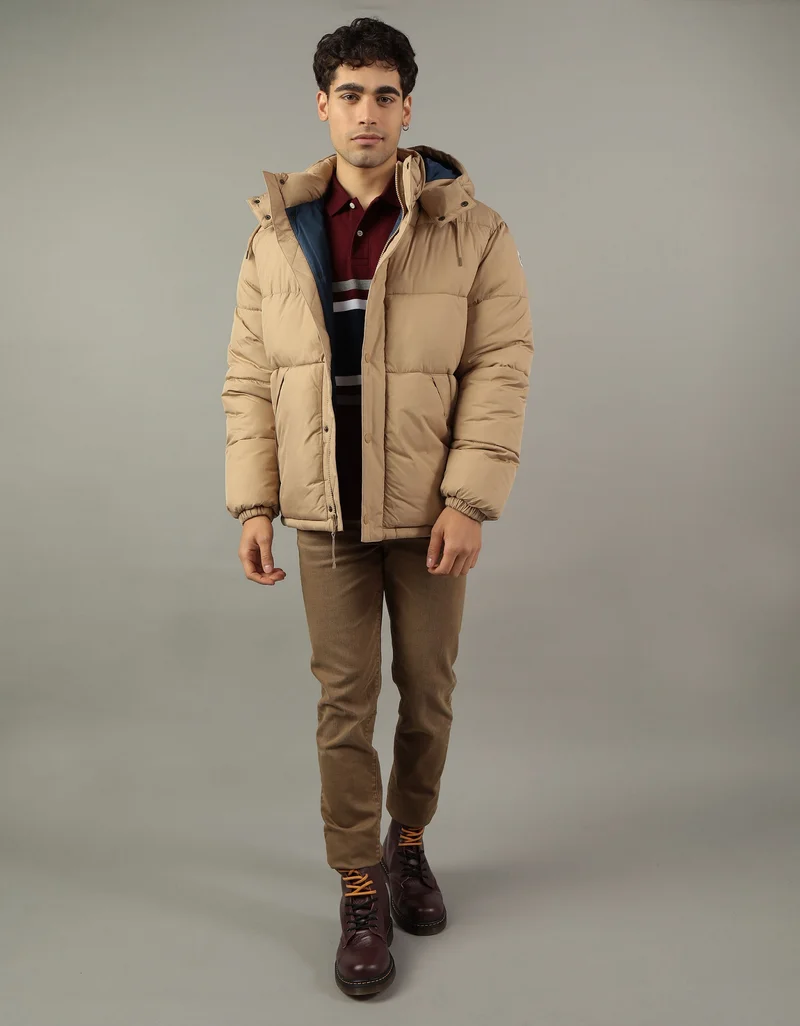 American Eagle Zip Through Puffer Jacket