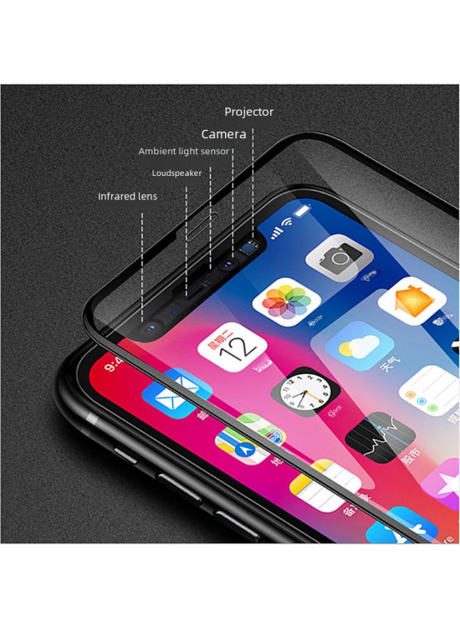 Full Screen Tempered Glass Film 10d For IPhone 13 14 Plus 15 Pro Cutting Edge Phone Screen Protector-Color:10D Cold Carving-Black (bare Film)-Dimensions:iPhone15
