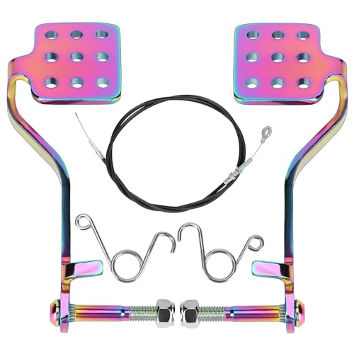 GREHUA Go Kart Pedal & Throttle Cable Compatible with Predator 212cc 196cc 6.5hp Road Rocket Manco Kandi Carter Azusa Racing Go Kart Vintage Racing Drift Trike Heavy Duty Pedal Go Kart Parts - Image 1