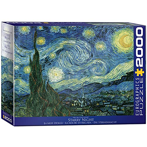 EuroGraphics Starry Night by Vincent Van Gogh Puzzle 2000Piece - Image 1