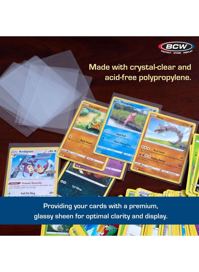 BCW Standard Card Sleeves - 500 Pack - 2-5/8" x 3-5/8" | Crystal Clear Acid-Free | BCW Penny Sleeves for Trading Cards | Baseball, Basketball, Football, Hockey, Pokemon, MTG BCW Card Sleeves - Image 5