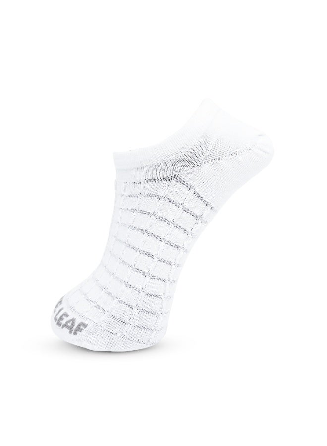 White Leaf 3 Pairs No Show Mens Socks Cotton Low Cut Ankle Socks - Breathable, Moisture Wicking, Durable - 3 Pairs Black & White - Free Size - Image 5